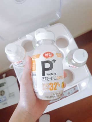 하림 P+ 닭가슴살 프로틴 쉐이크 — 5점을 준 리뷰어가 2019년 6월 올린 사용 사진