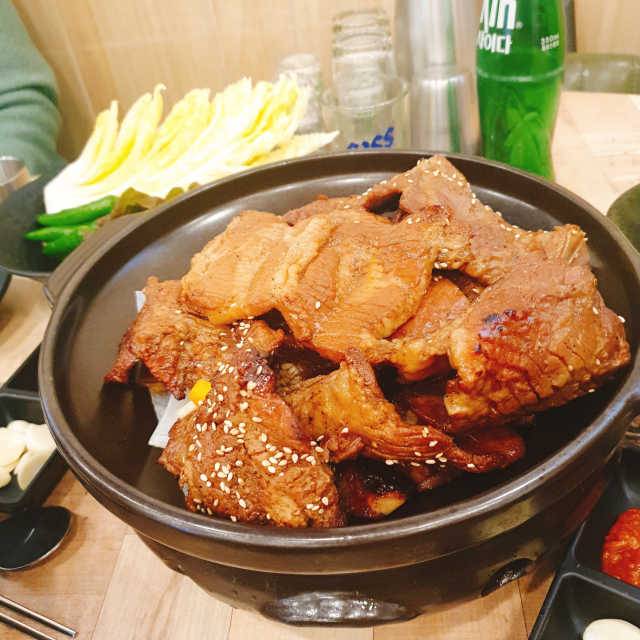[국가대표갈비_북구용두동] 돼지갈비 2인분 리뷰 사진