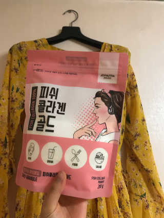 조이뉴트라 피쉬콜라겐골드 — 1점을 준 리뷰어가 2018년 8월 올린 사용 사진