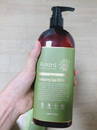 아미니 오일워시 시리즈 400ml（3종 중 1종 랜덤발송 — 4.5점을 준 리뷰어가 2019년 8월 올린 사용 사진