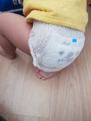 보솜이 베이비케어 팬티형 기저귀 — 5점을 준 리뷰어가 2019년 3월 올린 사용 사진