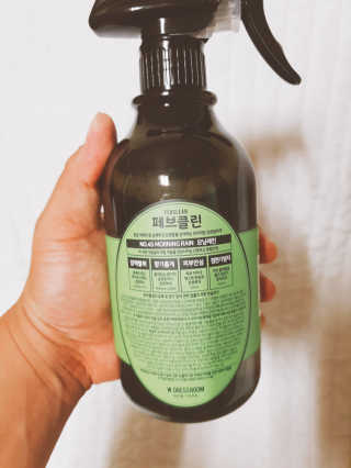 더블유드레스룸 페브클린 500ml — 4.33점을 준 리뷰어가 2018년 8월 올린 사용 사진