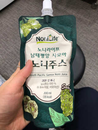 장수농가 남태평양 사모아 노니 원액 1L or 200mlx10팩 중 택 1 — 1점을 준 리뷰어가 2019년 1월 올린 사용 사진