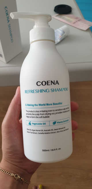 코에나샴푸 500ml — 5점을 준 리뷰어가 2019년 8월 올린 사용 사진