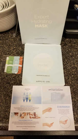 아이뽀 모든 피부 타입을위한 AIPPO Expert Hydrating Mask — 5점을 준 리뷰어가 2018년 2월 올린 사용 사진