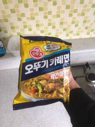 오뚜기카레면 2차 모집 — 5점을 준 리뷰어가 2019년 2월 올린 사용 사진