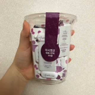 야시엔코 앰플수면팩 퍼플 — 4점을 준 리뷰어가 2019년 2월 올린 사용 사진