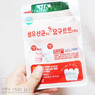 마띠유 생유산균 먹고 또 요구르트도 먹고 30알X2 + 10알X1 — 5점을 준 리뷰어가 2018년 7월 올린 사용 사진