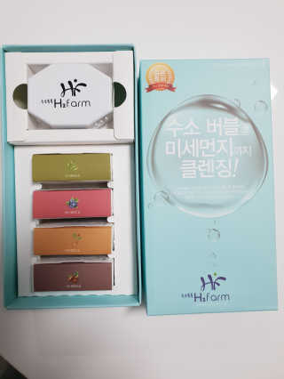 수소톡톡 H₂farm 수소 클렌징솝 미니 4종세트 — 4점을 준 리뷰어가 2019년 1월 올린 사용 사진