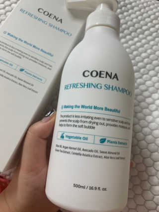 코에나샴푸 500ml — 5점을 준 리뷰어가 2019년 7월 올린 사용 사진