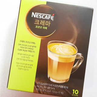 네스카페 코리아 네스카페 크레마 코코넛라떼 — 4.83점을 준 리뷰어가 2018년 1월 올린 사용 사진