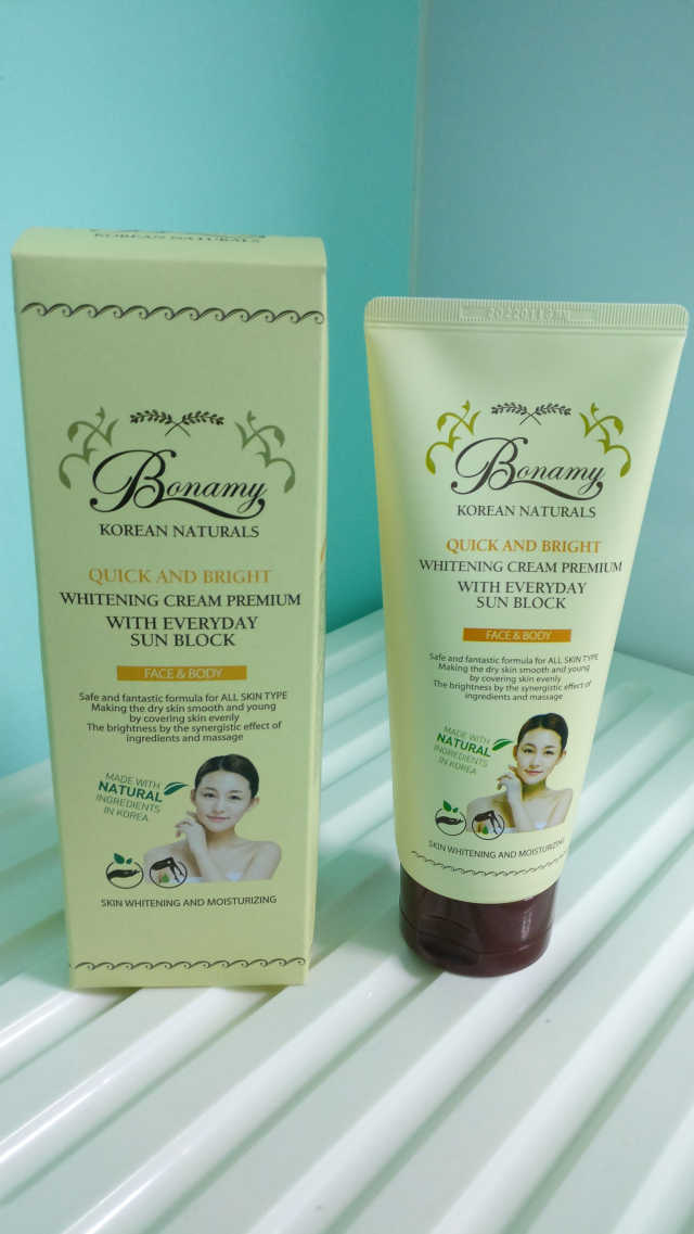 보나미 화이트닝크림 프리미엄200ml 리뷰 사진