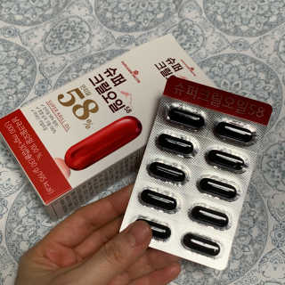 메이준뉴트리 슈퍼 크릴 오일58 1000mg x 30캡슐 — 5점을 준 리뷰어가 2020년 2월 올린 사용 사진