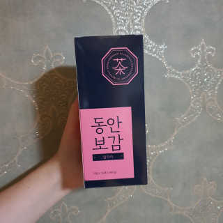 동안보감 얼작차 붓기를 빼주는 동안보감 한방 프리미엄 얼작차 — 4점을 준 리뷰어가 2019년 10월 올린 사용 사진