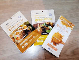 MCP 하이몰 마법의치킨가루2봉랜덤 + 코코넛허니버터2봉 — 5점을 준 리뷰어가 2020년 3월 올린 사용 사진