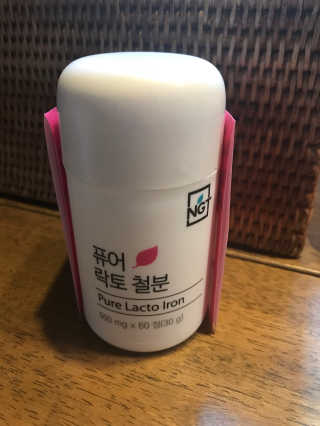 네츄럴굿띵스 퓨어 락토 철분 60일분 — 3.67점을 준 리뷰어가 2017년 11월 올린 사용 사진