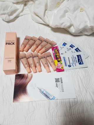 헤어플러스 에센스팩 135ml,9.3ml — 5점을 준 리뷰어가 2018년 5월 올린 사용 사진