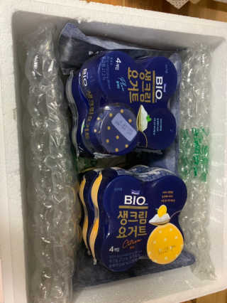 [매일 바이오] 생크림요거트 플레인 12개 + 유자 12개 — 3.5점을 준 리뷰어가 2019년 6월 올린 사용 사진