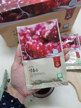 [하이헬스] 정말 진하고 맛있는 유기농 석류즙 30포 — 5점을 준 리뷰어가 2019년 12월 올린 사용 사진