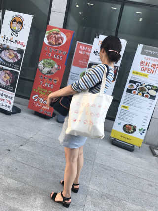 구구도 나만의 아이템, 유니크한 디자인 에코백 — 5점을 준 리뷰어가 2017년 6월 올린 사용 사진