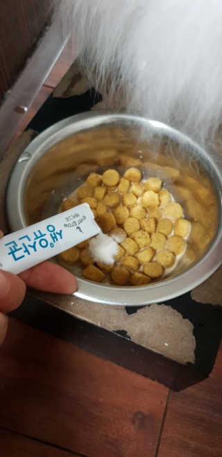 [빙그레] 에버그로 생유산균 1봉（10포입）+펫밀크2팩 — 4점을 준 리뷰어가 2019년 3월 올린 사용 사진