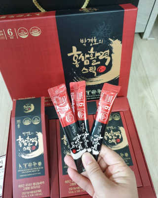 메이준뉴트리 박경호의 홍삼활력스틱 10ml x 30포 — 5점을 준 리뷰어가 2020년 3월 올린 사용 사진