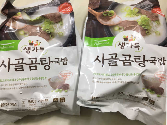 [풀무원] 사골곰탕국밥 황태해장국밥 리뷰 사진