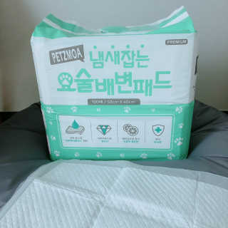 페츠모아 냄새잡는 요술배변패드 — 4점을 준 리뷰어가 2020년 3월 올린 사용 사진