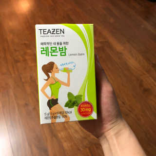 티젠 레몬밤 + 마이보틀 — 4.5점을 준 리뷰어가 2018년 7월 올린 사용 사진