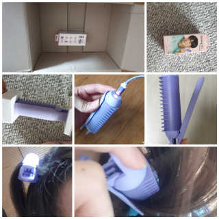 유닉스 USB 충전식 헤어롤 슈가핀 26mm — 4.5점을 준 리뷰어가 2020년 3월 올린 사용 사진