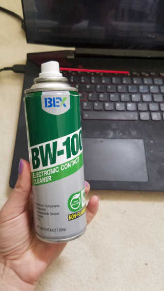 BW-100, 전자 접점 클리너 — 5점을 준 리뷰어가 2019년 8월 올린 사용 사진