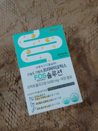 힐링팩토리 오늘도 가볍게 프리바이오틱스 FOS 솔루션 — 5점을 준 리뷰어가 2020년 2월 올린 사용 사진