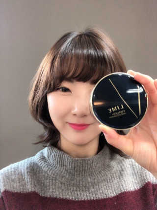 라임코스메틱 V 콜라겐 앰플 쿠션 — 5점을 준 리뷰어가 2020년 1월 올린 사용 사진