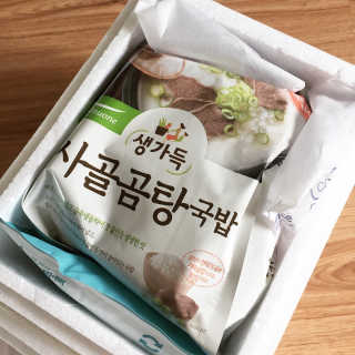 [풀무원] 사골곰탕국밥 황태해장국밥 — 5점을 준 리뷰어가 2018년 6월 올린 사용 사진