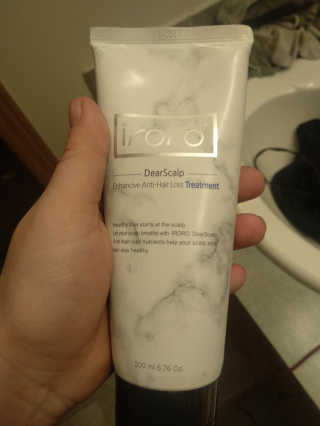아이로로 디어 스칼프 인핸 시브 안티 헤어 로스 트리트먼트 — 4점을 준 리뷰어가 2019년 11월 올린 사용 사진
