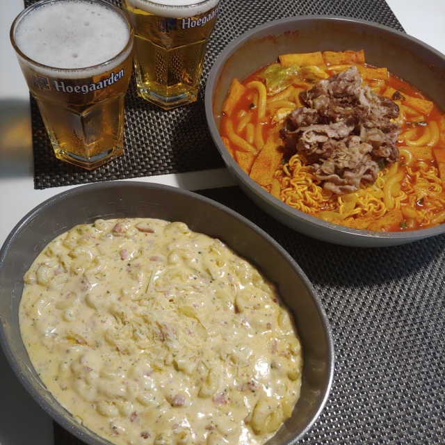 트리플 맥앤치즈, 호로록 우삼겹 떡볶이 세트 리뷰 사진