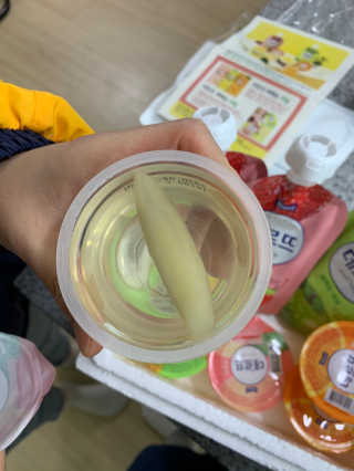 데르뜨 떠먹는 과일 3종, 짜먹는 과일 2종 총 10개 체험 — 5점을 준 리뷰어가 2020년 3월 올린 사용 사진