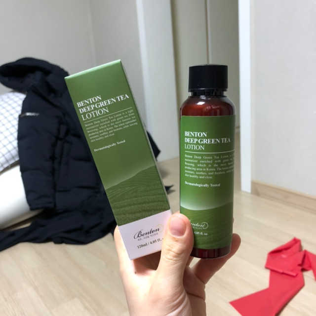 벤튼 깊은 녹차 로션 리뷰 사진