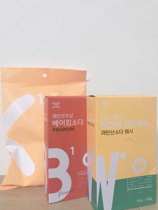 레인보우샵 올인원세탁세제,베이킹소다 스틱포6개입+세탁조클리너 — 5점을 준 리뷰어가 2018년 4월 올린 사용 사진