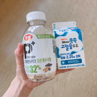 하림 P+ 닭가슴살 프로틴 쉐이크 — 5점을 준 리뷰어가 2019년 6월 올린 사용 사진