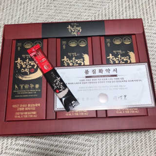 메이준뉴트리 박경호의 홍삼활력스틱 10ml x 30포 — 5점을 준 리뷰어가 2020년 2월 올린 사용 사진
