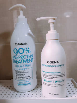 코에나샴푸 500ml — 4점을 준 리뷰어가 2019년 7월 올린 사용 사진