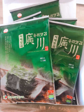 광천우리맛김 파래향 듬뿍, 바삭한 광천우리파래김 6매10봉 — 5점을 준 리뷰어가 2018년 6월 올린 사용 사진