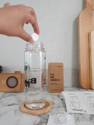 [에코앤드]이지톡톡 버블클리너 1종세척제 — 5점을 준 리뷰어가 2019년 7월 올린 사용 사진