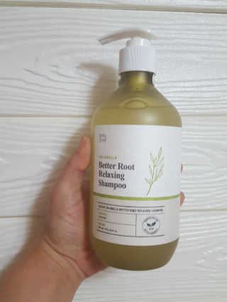 달리프 클로렐라 베러 루트 릴렉싱 샴푸 500ml — 5점을 준 리뷰어가 2018년 12월 올린 사용 사진