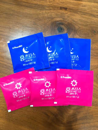 프롬바이오 홍쓰다스 아침,저녁 맞춤형 다이어트식품 14포+14포 — 4점을 준 리뷰어가 2020년 3월 올린 사용 사진