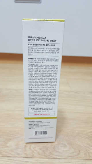 달리프 클로렐라 베러 루트 쿨링 스프레이 100ml — 4.5점을 준 리뷰어가 2019년 5월 올린 사용 사진