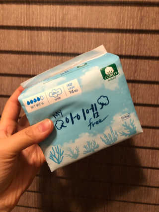 보타메디 마이아이엠 생리대 — 4.5점을 준 리뷰어가 2019년 1월 올린 사용 사진