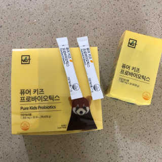 네츄럴굿띵스 퓨어 키즈 프로바이오틱스 60포 — 5점을 준 리뷰어가 2019년 6월 올린 사용 사진