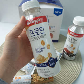 켈로그 프로틴바 멀티팩+프로틴 그래놀라 쉐이크 2종 — 5점을 준 리뷰어가 2020년 1월 올린 사용 사진